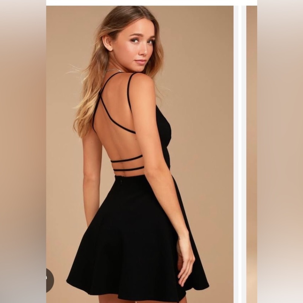 Lulu’s believe in love black dress *new with tags* never worn